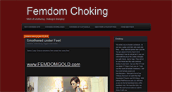 Desktop Screenshot of femdomchoking.com
