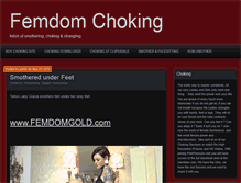 Tablet Screenshot of femdomchoking.com